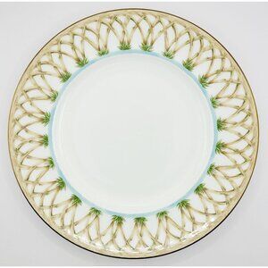 Lenox British Colonial Bamboo Luncheon Plate 9.25" Porcelain Palm Tree